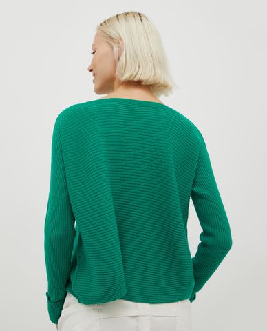  MAX&Co. - Áo dệt kim nữ cổ thuyền tay dài Scambio 