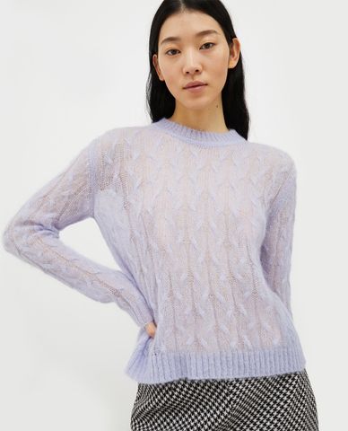  MAX&Co. - Áo dệt kim nữ cổ tròn tay dài Laos 