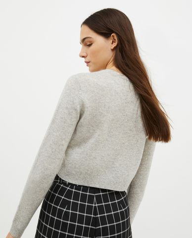  MAX&Co. - Áo dệt kim nữ cổ tròn tay dài Byebye 