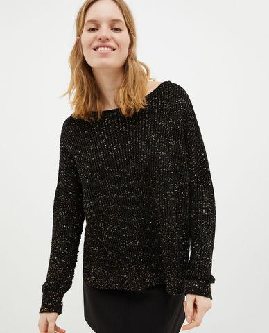  MAX&Co. - Áo dệt kim nữ cổ thuyền tay dài Pralina 