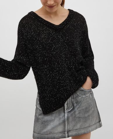  MAX&Co. - Áo dệt kim nữ cổ V phom suông Schietto 