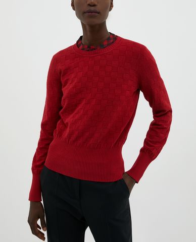  MAX&Co. - Áo len nữ tay dài Checkered 