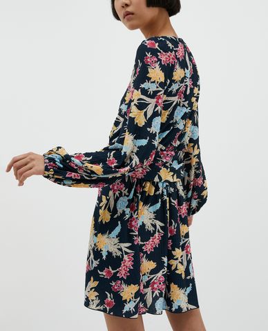  MAX&Co. - Đầm mini cổ thuyền dài tay xếp li thời trang 