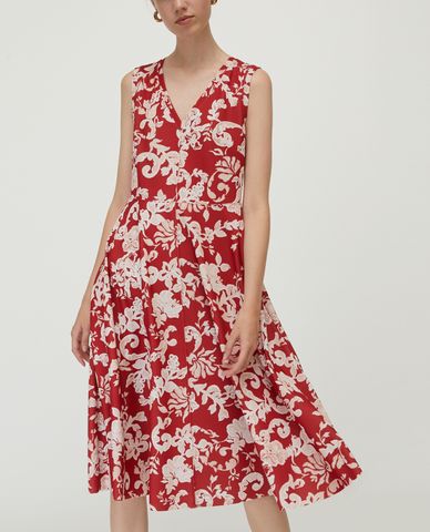  MAX&Co. - Đầm midi cổ V sát nách Jersey 