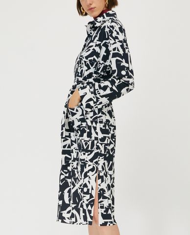  MAX&Co. - Đầm midi sơ mi tay dài họa tiết Techno-jersey 