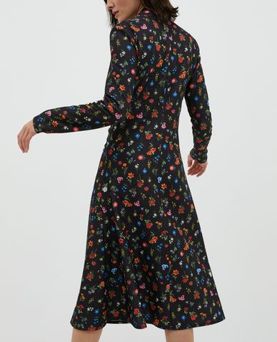  MAX&Co.- Đầm midi cổ V tay dài Jersey 