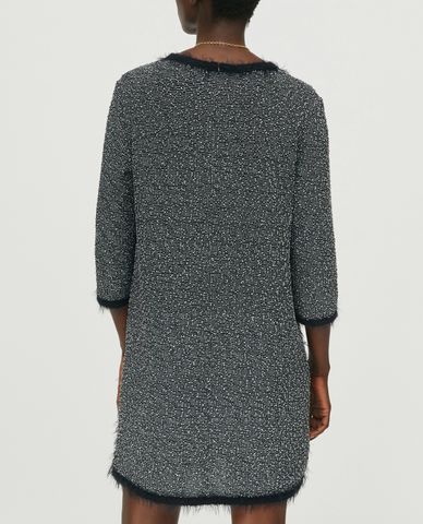  MAX&Co. - Đầm mini cổ V tay lỡ Basketweave Lamé 