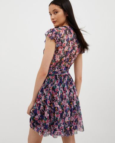  MAX&Co. - Đầm xếp li mini cổ V tay ngắn Rebecca 