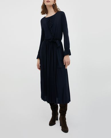  MAX&Co. - Đầm midi tay dài xếp li Pleated Jersey 