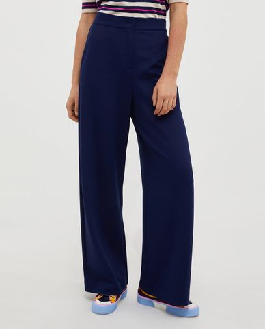  MAX&Co. - Quần nữ ống rộng lưng cao thanh lịch Crema 