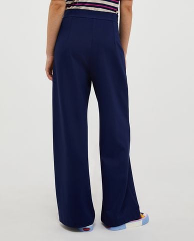  MAX&Co. - Quần nữ ống rộng lưng cao thanh lịch Crema 