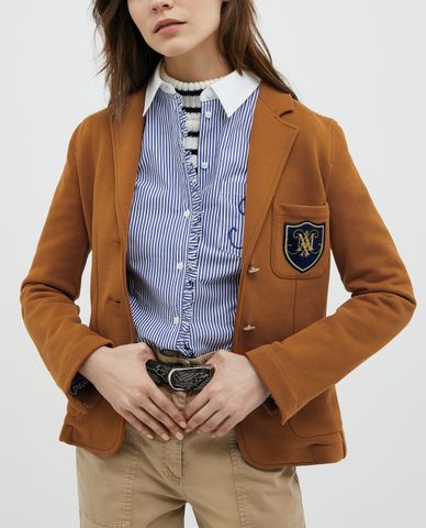  MAX&Co. - Áo blazer nữ tay dài phối nút cài Emblem 