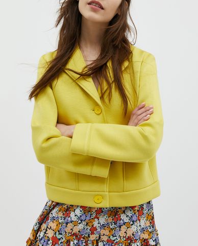  MAX&Co. - Áo khoác kiểu nữ phối nút cài Double Layer Jersey 