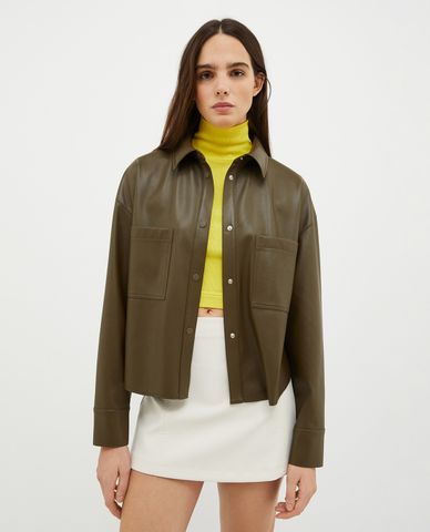  MAX&Co. - Áo khoác sơ mi nữ cổ bẻ tay dài Nalut 