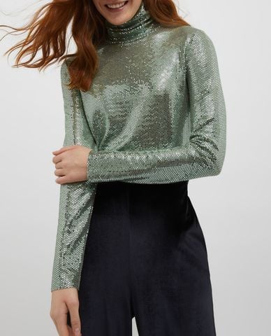  MAX&Co. - Áo kiểu nữ cổ lọ tay dài Costume 