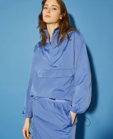  MAX&Co. - Áo khoác gió nữ cổ cao phối khóa zip Parkavenue 