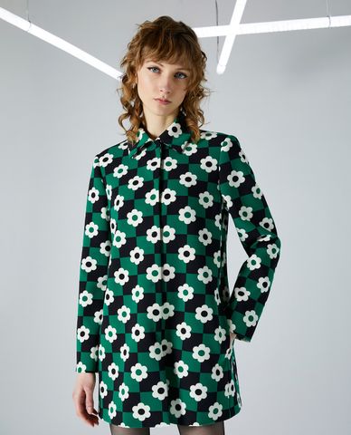  MAX&Co. - Áo khoác sơ mi cổ bẻ tay dài phối hoạ tiết Scilla 