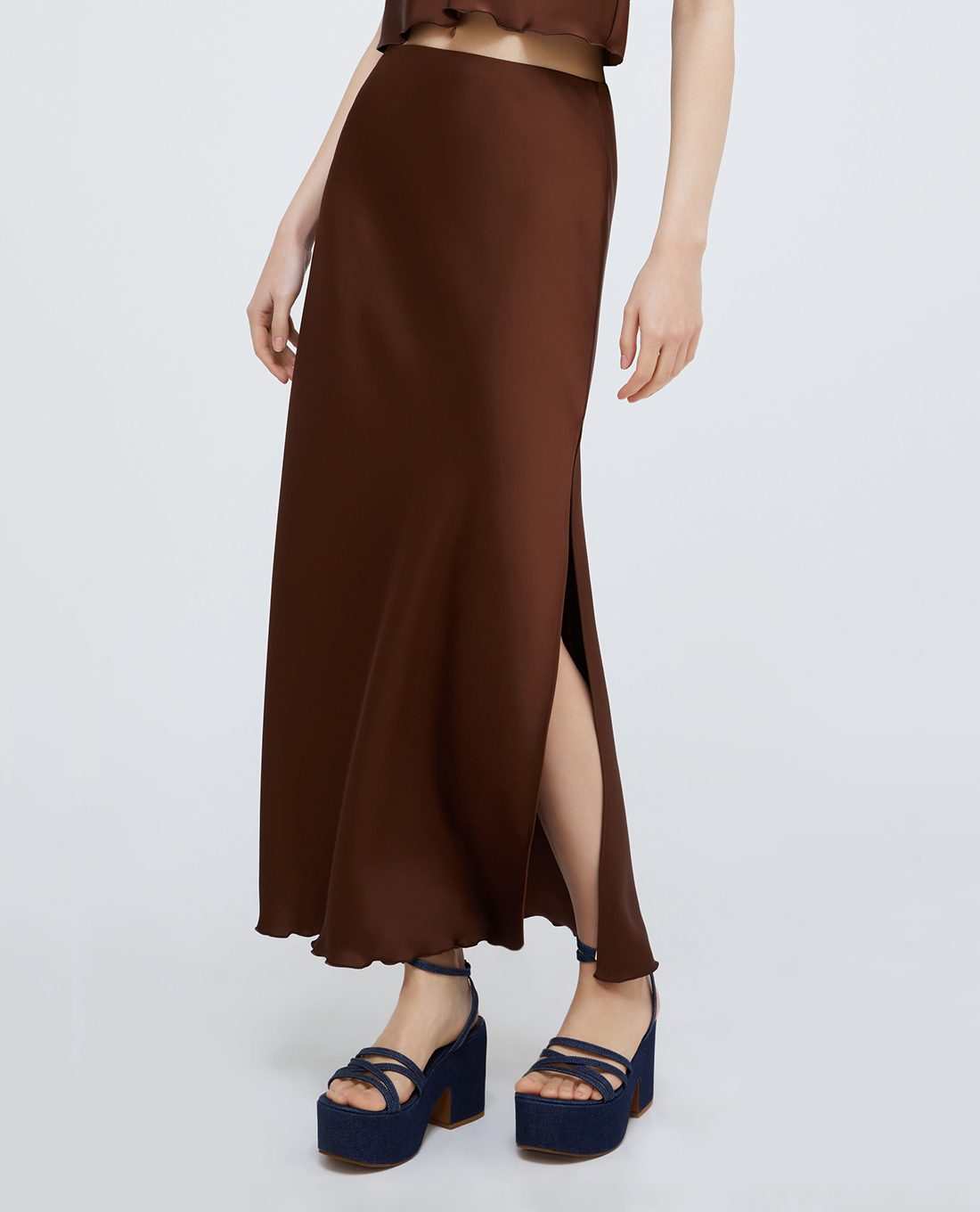 MAX&Co. - Chân váy maxi phom suông xẻ tà Laetitia