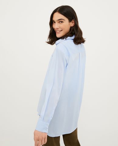  MAX&Co. - Áo sơ mi cổ bẻ tay dài vạt bất đối xứng Bari 