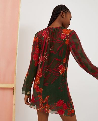  MAX&Co. - Đầm mini cổ tròn tay dài hoạ tiết Smirne 