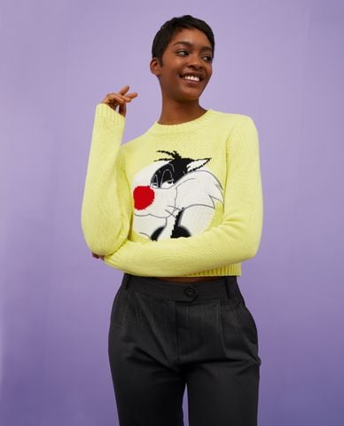  MAX&Co. - Áo sweater dệt kim phom lửng cổ tròn tay dài Winona 