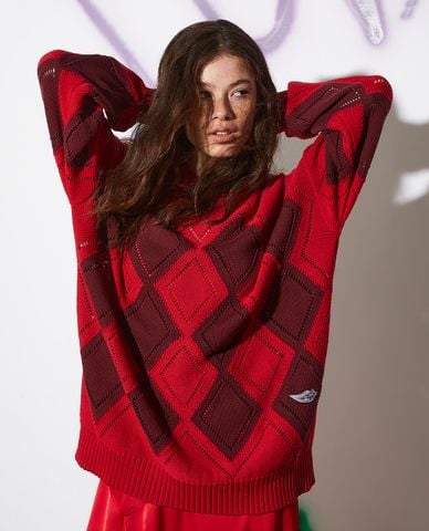  MAX&Co. - Áo sweater nữ tay dài cổ tròn phom suông Madlove 