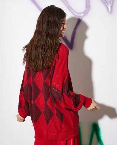  MAX&Co. - Áo sweater nữ tay dài cổ tròn phom suông Madlove 