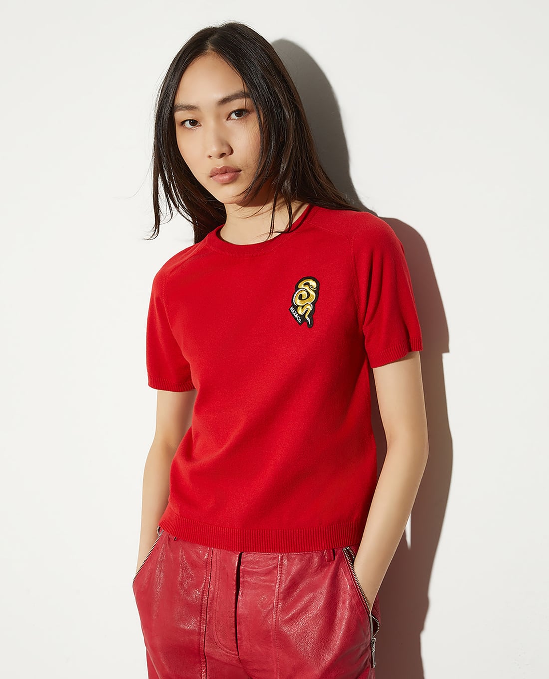 MAX&Co. - Áo thun nữ cổ tròn tay ngắn Rogito