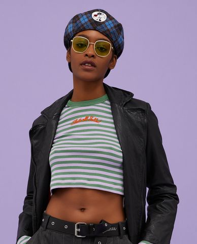  MAX&Co. - Nón beret phối sọc caro Kristen1 