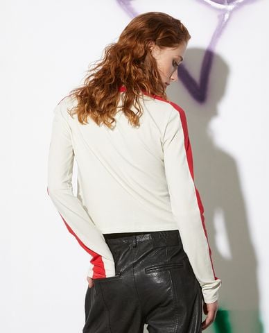  MAX&Co. - Áo thun cổ tròn tay dài phom croptop Hahaah 