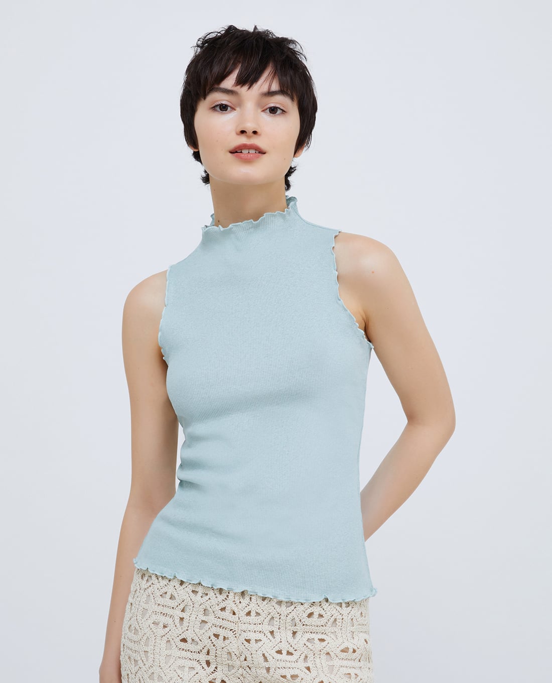 MAX&Co. - Áo sát nách cổ trụ phom ôm Elle