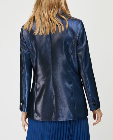  MAX&Co. - Áo blazer nữ tay dài Iridescent Lamé 