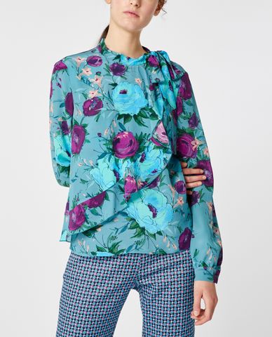  MAX&Co. - Áo kiểu nữ tay dài phối nơ ở cổ nữ tính 