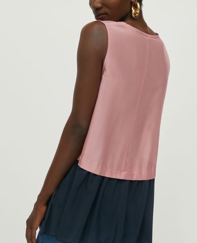  MAX&Co. - Áo kiểu nữ cổ V sát nách Two Tone Voile 