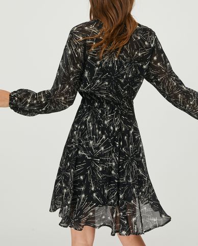  MAX&Co. - Đầm mimi cổ tròn tay dài Printed Georgette 