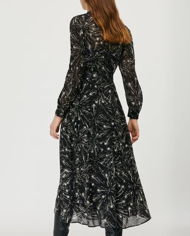  MAX&Co. - Đầm midi sơ mi cổ bẻ tay dài Printed Georgette 