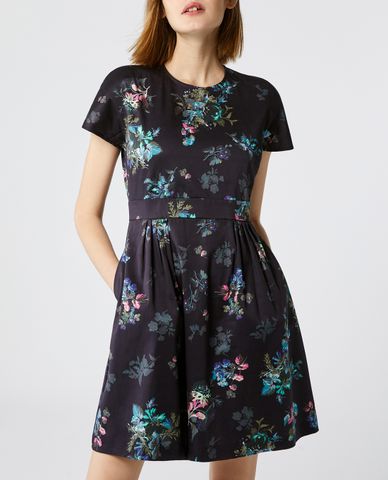  MAX&Co. - Đầm mini ngắn tay họa tiết hoa Panama 