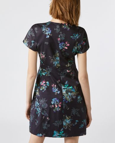  MAX&Co. - Đầm mini ngắn tay họa tiết hoa Panama 