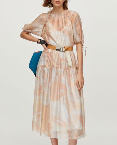  MAX&Co. - Đầm midi xuyên thấu Long Iridescent Silk 