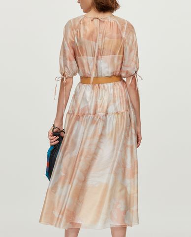  MAX&Co. - Đầm midi xuyên thấu Long Iridescent Silk 