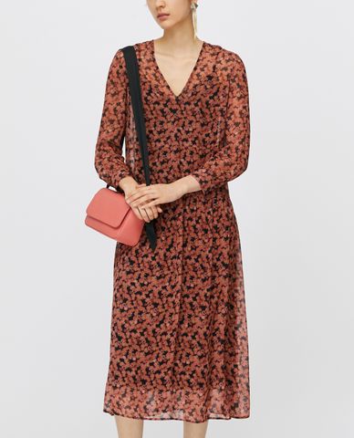 MAX&Co. - Đầm midi cổ V phom suông Floral Georgette 