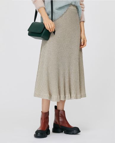  MAX&Co. - Chân váy midi dệt kim Lamé Knit 