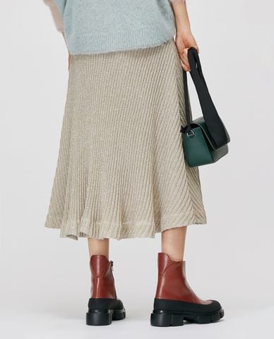  MAX&Co. - Chân váy midi dệt kim Lamé Knit 