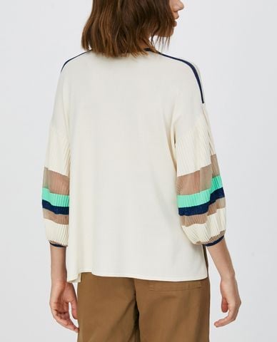  MAX&Co. - Áo len nữ phom suông tay phồng Pleated Sleeves 