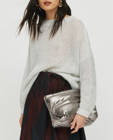  MAX&Co. - Áo cardigan nữ tay dài cổ tròn Metallic Tricot 