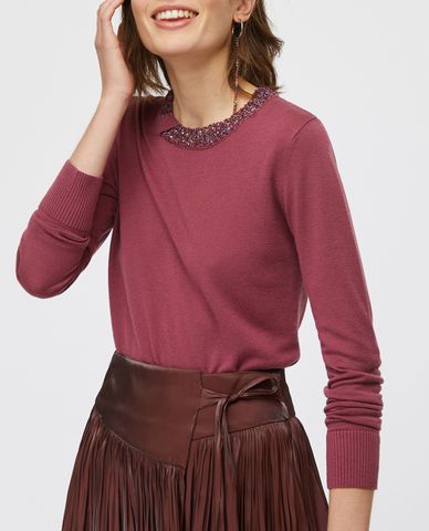  MAX&Co. - Áo len nữ phom ôm Sequin Trim 