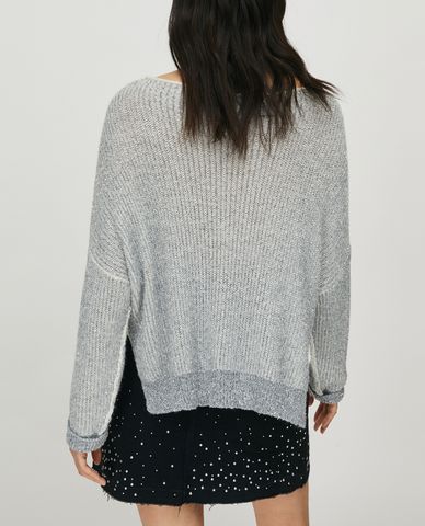  MAX&Co. - Áo cardigan nữ tay dài cổ tròn Ribbed Sequins 