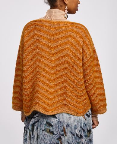  MAX&Co. - Áo len nữ tay dài họa tiết ziczac Praia 