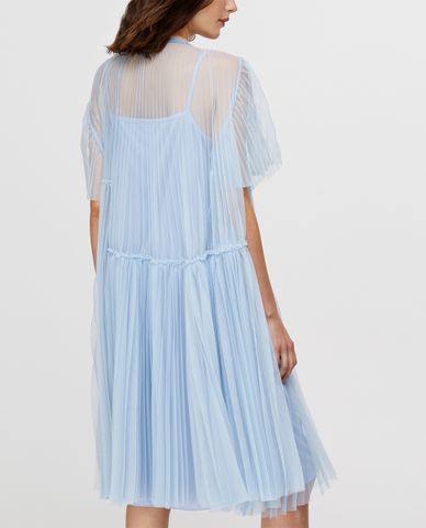  MAX&Co. - Đầm mini cổ tròn tay ngắn Pleated Tulle 