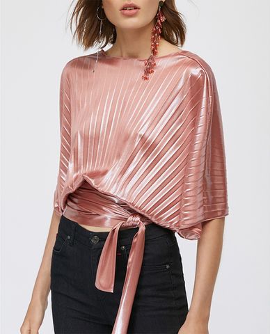  MAX&Co. - Áo kiểu nữ cánh dơi xếp li Iridescent Crossover 